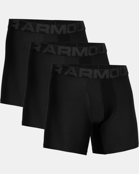 Men's UA Tech™ 6" Boxerjock® – 3-Pack, Black, pdpMainDesktop image number 2
